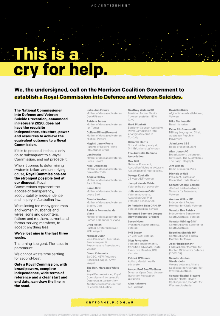 Open Letter Calls for Senate to Reject Veteran Commissioner 3