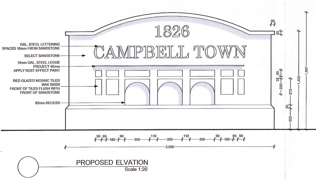 Campbell Town Entrance Statements & Dual Name 6