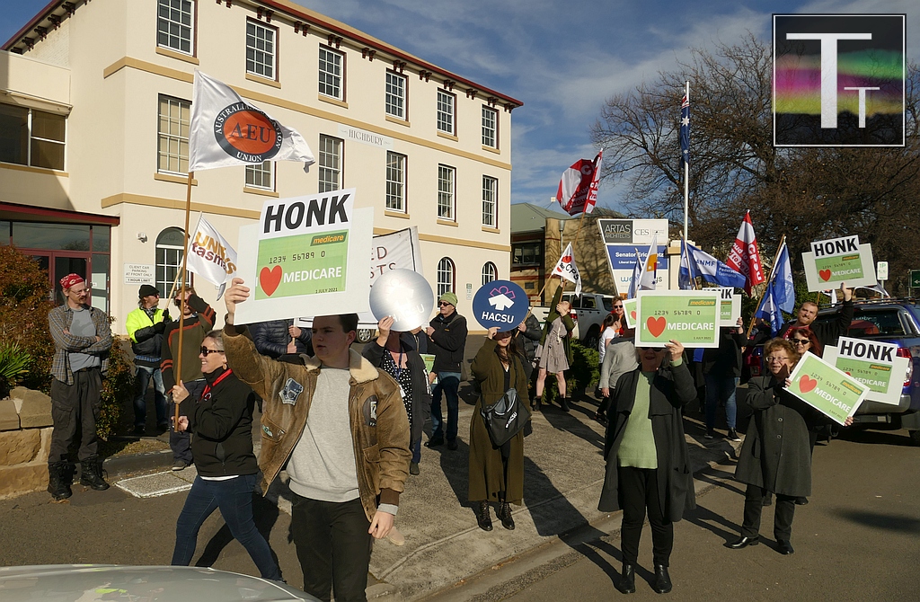 Unions Tasmania Protests Medicare Changes 4 Unions Tasmania Protests Medicare Changes 4